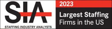 Staffing Industry Analysts 2023 Largest Staffing Firms in the US Award Banner